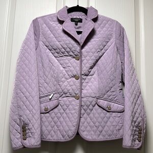 TALBOTS Lavender Lightweight Quilted Jacket Sz 8P